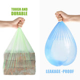 4 Gallon 330pcs Strong Trash Bags Colorful Clear Garbage Bags, Bathroom Trash Can Bin Liners, Small Plastic Bags for home office kitchen, fit 12-15 Liter, 3,3.5,4.5 Gal,Multicolor