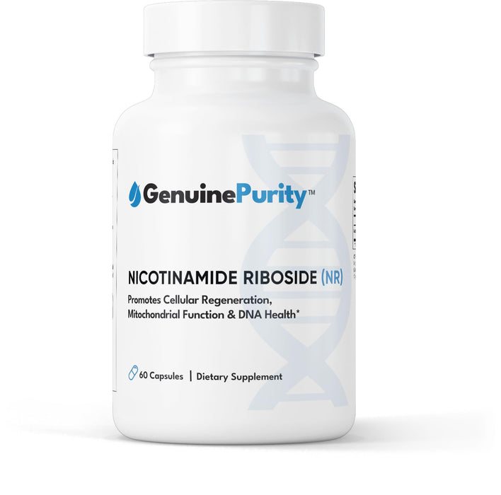 GenuinePurity Liposomal NR 300mg Nicotinamide Riboside Supplement | Advanced NAD Boost for Cellular Energy and Mitochondrial Function | Gluten Free, Vegan, USA Made, Non-GMO | 60 Capsules