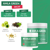 Amla Powder & Decaf Green Tea Superfood Supplement, 20x Ultra Concentrated Amla, Oolong Tea and Indian Gooseberries, Organic, Vegan, 90 Servings