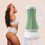 CAUTUM Teramix Cordless Cellulite Massager: 4 in 1 Electric Body Sculpting Machine - Body Massager for Belly/Waist/Leg/Arms - Portable and Lightweight (Green)
