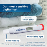 Clearblue Early Digital Pregnancy Test, Early Detection at Home Pregnancy Test, 5 Ct