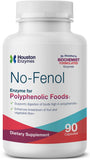 Houston Enzymes – No-Fenol Enzyme for Polyphenolic Foods – 90 Capsules (90 Doses) – Professionally Formulated to Support Polyphenolic Digestion – Enhances Breakdown of Fruits & Vegetable Fiber