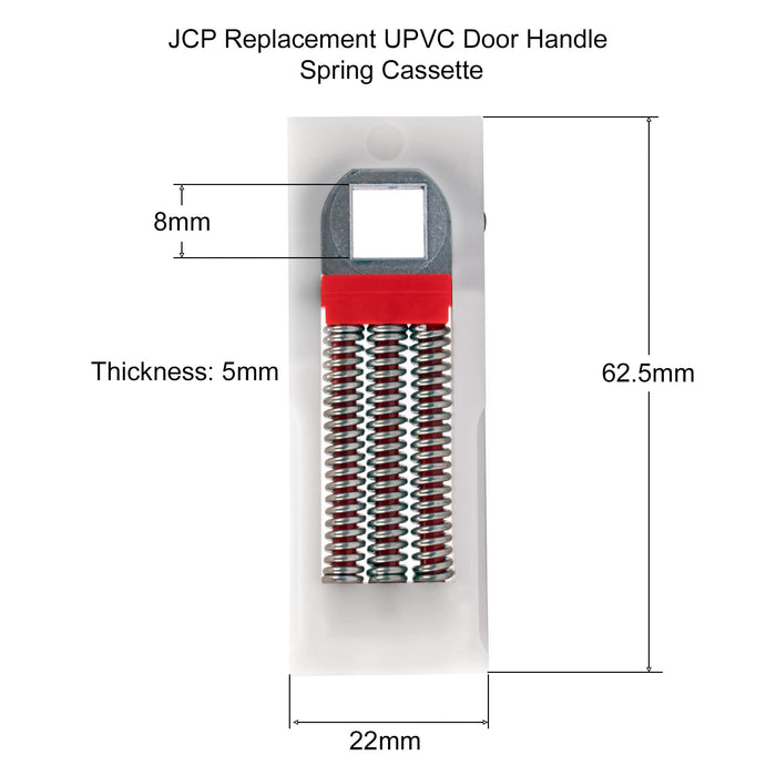 JCP Pair of Replacement Spring Cassettes for UPVC Door Handles