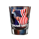 END THE WOKENESS - Trump Shot Shot Glass - Limited Edition - Made in America - Perfect for Patriotic Celebrations and Political Enthusiasts - Assassination Picture - Holds 1.5 oz