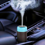 Unee Car Diffuser,90ml USB Rechargeable High Power Aroma Essential Oil Aromatherapy Humidifier Diffuser(Rechargeable Dark Grey Wood Grain)