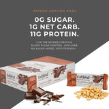 Extend Nutrition Sugar Free Keto Bars, Perfect Diabetic Snacks for Adults and Kids, High Protein Bars for Hunger Control & Steady Energy, Low Carb, Keto Friendly, Chocolate Peanut Butter, 12 Count