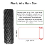 YAMTEN Plastic Wire Mesh Fence 15.7IN x 16.4FT Roll Durable Plastic Chicken Wire Mesh - Ideal for Poultry,Dogs,Rabbit,Snake Barrier Gardening Versatile Plastic Fencing Garden Netting