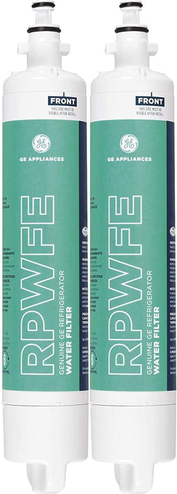 GE RPWFE Replacement Refrigerator Water Filter - General Electric RPWFE Refrigerator Water Filter, White Green, Pack of 2 - (2-PACK)