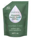 Puracy Foaming Hand Soap, Gently Scented with Real Cucumber & Mint, Perfume-Free, Sulfate-Free Natural Hand Wash Foam Set, Moisturizing Skin Cleanser, 8.5 Fl Oz (Pack of 3)