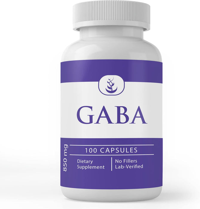 Pure Original Ingredients GABA, (100 Capsules) Always Pure, No Additives or Fillers, Lab Verified