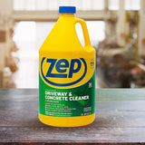 Zep Driveway, Masonry and Concrete Cleaner and Degreaser Concentrate - 1 Gallon (Case of 4) ZUCON128 - Construction Grade Degreaser Removes Grease, Dirt, and Oil Stains on Concrete, Brick, Asphalt,