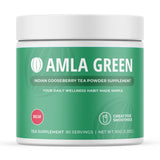 Amla Powder & Decaf Green Tea Superfood Supplement, 20x Ultra Concentrated Amla, Oolong Tea and Indian Gooseberries, Organic, Vegan, 90 Servings