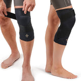 Tommie Copper Pro-Grade Compression Knee Sleeve, Unisex, Men & Women, Adjustable Ultimate Support Sleeve, Integrated Straps for Knee Stability & Muscle Support - Black, Medium