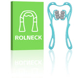 ROLNECK Neck Massager with 6 Ball Massage Points Handheld Manual Roller Massager Tool for Neck, Back, Shoulders, Waist and Legs Deep Tissue
