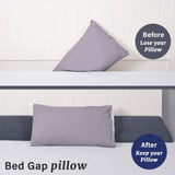 Vekkia Queen Bed Wedge Pillow/Headboard Pillow/Mattress Gap Filler,Bed Heaboard Gap Filler to Fill Gap (0-5.5") Between headboard and Mattress for Better Sleep(Grey 60"x10"x6")