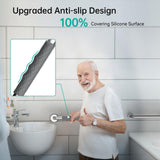 opove 12" Grab Bars for Shower and Bathroom, Anti-Slip Shower Handles for Elderly, Seniors, Handicap & Pregnant Women, Gray (1 Pack)