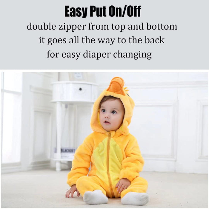 Baby Duck Costumes Unisex Toddler Outfit Halloween Dress Up Romper 18-24 Months