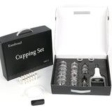 Eambond Cupping Set, Cupping Therapy Sets Massage Back, Pain Relief, Physical Therapy, Chinese Cupping kit with Vacuum Pump for Massage Therapists–Improve Your Health & Wellness