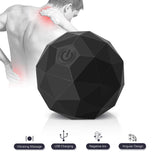 Electric Vibrating Massage Ball, 2-Speed Fitness Yoga Pilates Physical Therapy Massage Roller to Fight Sore Muscles,Washable Negative Ion Vibration Massages ball for Muscle Recovery,Myofascial Release