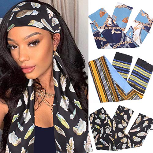 XTREND Satin Edge Laying Scarf for Lace Wigs - Non-slip Hair Wrap and Wig Grip