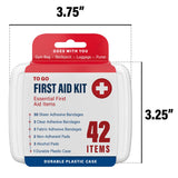 DecorRack 500 Piece First Aid Kit, 12 Individual Boxes of 42 Items Each, First Aid Kits for Minor Cuts, Scrapes, Travel, Car, Home, Work, Field Trips or Camping (500pcs, 12 Pack)