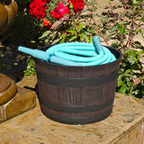 BERNINI 50' No-Kink Lite Chroma Outdoor Metal Garden Hose - Turquoise Blue