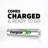 Energizer Rechargeable AAA Batteries, Recharge Universal Triple A Battery Pre-charged, 8 Count