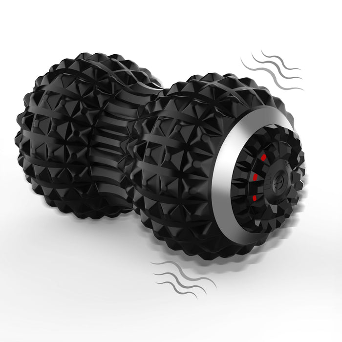 Uppye Vibrating Massage Ball for Pain Relif, Mobility Ball for Physical Therapy and Workout Recovery, Deep Tissue Myofascial Release Tools - Back, Shoulder & Foot Muscle Massager (Black)