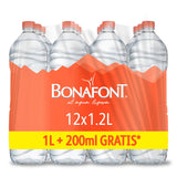 Bonafont Agua Natural el Agua Ligera paquete de 12 botellas reciclables de 1.2 Litros Agua de Origen Natural Hidratación con Balance de Minerales