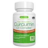 Ultra Soluble Curcumin C3 Complex, Clinically Researched Curcuminoid Supplement, 300% Greater Absorption, Clean Label, Rapid Uptake, 90 Vegan Capsules, by Igennus