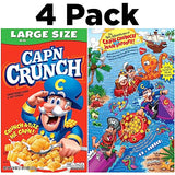 Cap’n Crunch Cereal, Original, Boxes, 18 Oz, Pack of 4