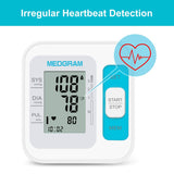 Blood Pressure Monitors for Home Use Upper Arm, MEDGRAM Accurate Blood Pressure Cuff for Home Use with Large Cuff 8.7-16.5 inch(22-42cm), Automatic & Digital BP Machine, 2 x 120 Sets Memory