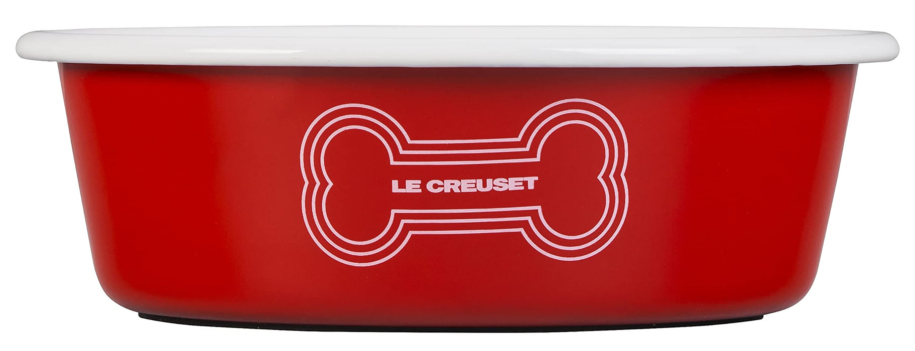 Le Creuset Enamel on Steel Medium Dog Bowl, 4 Cups, Red