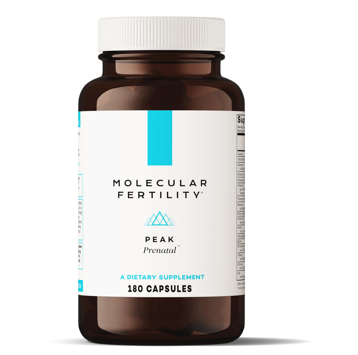 Molecular Fertility Peak Prenatal | Professional Grade | 100% RDV Folate, Choline, Vitamin D | 30 Day Supply