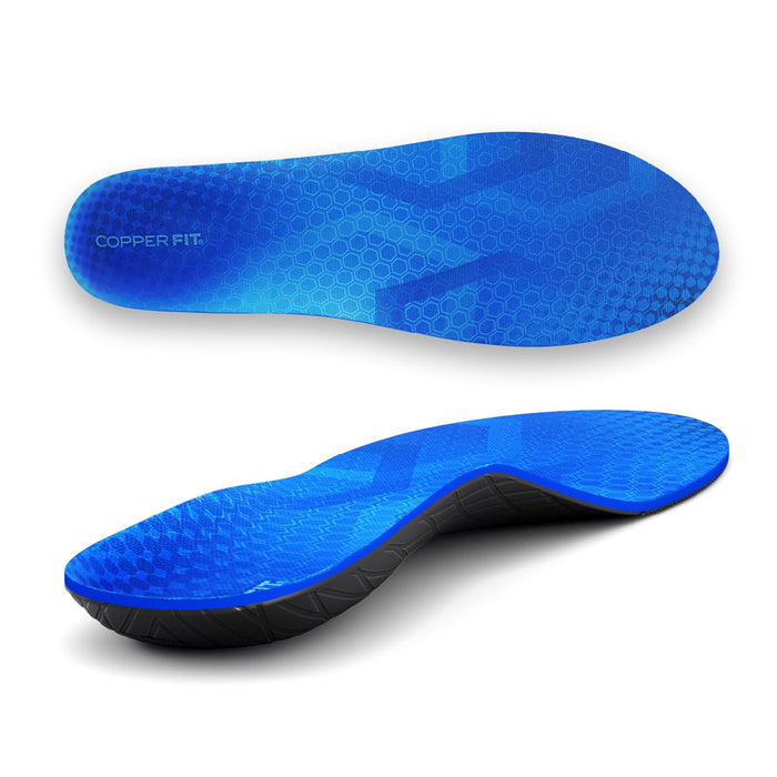 Copper Fit Arch Relief Orthotics – Plantar Fasciitis, Flat Feet – Adaptive, Comfortable Arch Support – Low to High Arches – Absorb Shock – Insoles for Men and Women (Large)