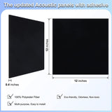 18 Pack Black Acoustic Panels 12"X12"X 0.4"Sound Absorbing Panel Wall Decoration Soundproof Wall Panels High-Density Sound Deadening Panels Acoustic Treatment Panel For Home Studio