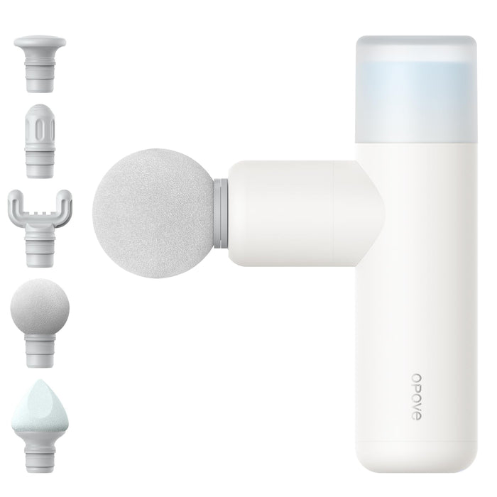 opove M3 Mini Massage Gun for Back Pain Relief, with Facial Mode, 7mm Amplitude, 4 Vibration Levels Ultralight Portable and Rechargeable Fascia Gun Active Recovery Women Gifts