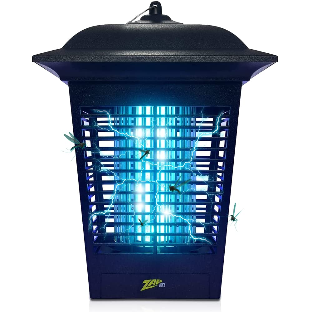 ZAP IT! Electric Bug Zapper Lantern - Indoor and Outdoor Plug-in 360 D