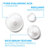 LA ROCHE-POSAY Hyalu B5 Pure Hyaluronic Acid Serum for Face | Vitamin B5 + Hyaluronic Acid + Madecassoside | Hydrating Serum Visibly Plumps Skin | Sensitive Skin Safe | Anti Aging Serum | Oil-Free