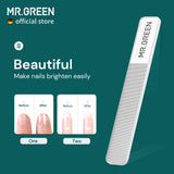 MR.GREEN Nail Clippers Curved Blades Fingernail Cut Nippers Manicure Scissors Stainless Steel Pedicure Tools (Large+Glass File)