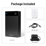 Kinhank 12TB Retro Gaming HDD Hard Drive with 96000+ Games,Retro Game Console Compatible with 400+ Emulators,6000+3D Games,Portable Game Hard Drive Disk Compatible with Win-7/8/10/11,Gifts for Men