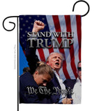 Ornament Collection Stand with Trump Rally 2024 Flag Wall Hanging Deor for Home Poster Porch We The People President 47 MAGA Yard Sign Outdoor Patriotic Decorations, Republican Gifts Made in USA