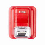 Fire Alarm Siren Security Horn Buzzer 12VDC 24V Sound and Light Fire Warning Strobe Siren for Single Action Manual Pull Station or Alarm System