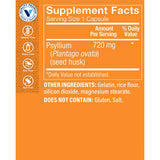 The Vitamin Shoppe Psyllium Husks – Plantago Ovata Fiber Supplement That Supports Regularity & Healthy Cholesterol, 840 mg per Serving - Gluten Free (300 Capsules)