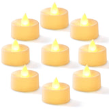 Homemory 100-Pack Flameless LED Tea Lights Candles Battery Operated, 200+Hour Fake Electric Candles TeaLights for Votive, Halloween, Ofrenda, Diya, Wedding Centerpiece Table Decor, Funeral, Christmas