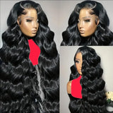 Yilike 30 Inch Body Wave HD Lace Front Wigs Human Hair Pre Plucked 180% Density 13x6 Lace Frontal Wigs Human Hair with Baby Hair Natural Hairlin