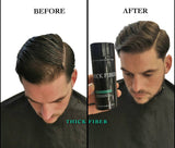 THICK FIBER Hair Fibers for Thinning Hair & Bald spots (DARK BROWN) - 25g Bottle - Conceals Hair Loss in Seconds - Hair Powder for Women & Men