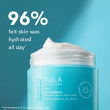 TULA Skin Care 24-7 Moisture Hydrating Day and Night Cream - Travel-Size, Ultra Nourishing Moisturizer for Face, Soothes Skin, Maintain Skin Balance & Improve Skin Smoothness, 0.5 oz.