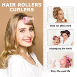 Hair Roller Sets,Self Grip 48 pcs,Salon Hair Dressing Curlers,DIY Hair Styles,Heatless Hair Curlers, Lazy hair curle,Hair rollers with clips,Sungenol 4 sizes Hair Rollers in 1 set