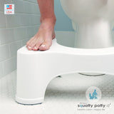 Squatty Potty The Original Bathroom Toilet Stool Height, White, 9 Inch (Pack of 1)